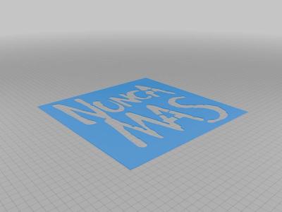 Stencils NUNCA MAS - Madres de Plaza de Mayo