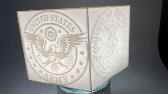 Military Pentagon Lithophane