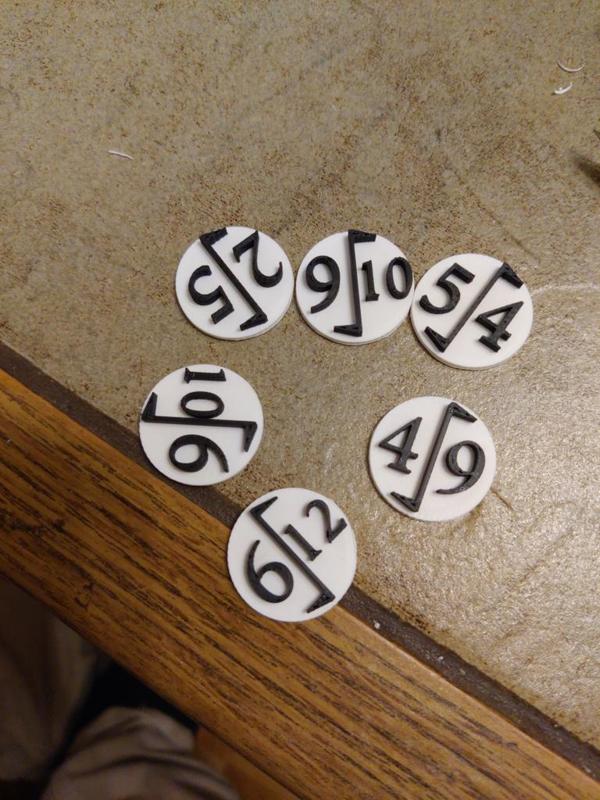 CATAN Cloth tokens (6 players)