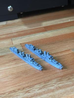 MINIATURE GERMAN Z39 DESTROYER FOR AXIS & ALLIES OR SIMILAR BOARDGAMES