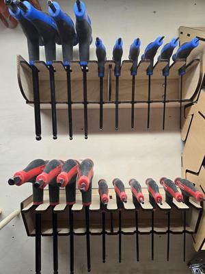 T-Handle Hex Wrench Shelf