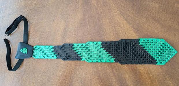 3D Printed Flexible Tie - strappy knot