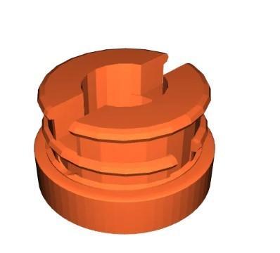 Replacement foot for aluminum tube patio chair (1” or 25mm O.D.)