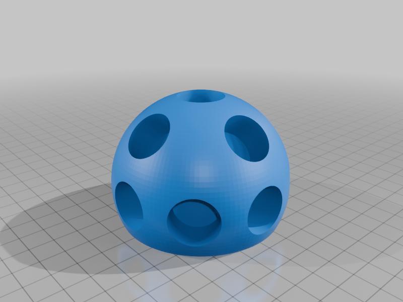 Customizable Crazy Forts Connector Ball with Half, Quarter, and Eighth sphere options