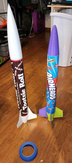 Tootsie Roll Bank Tube Model Rocket