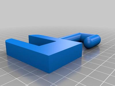 Cable holder/hook for 18mm shelf