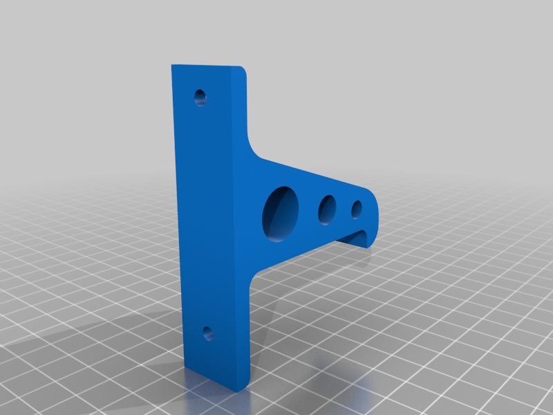 Swing curtain spacer and support bracket