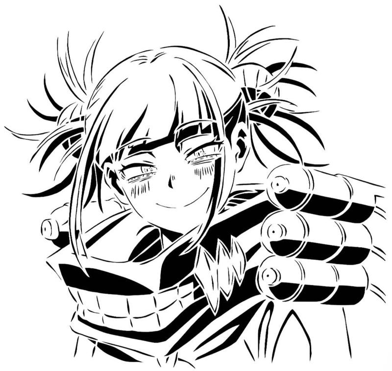 Toga Himiko stencil 6