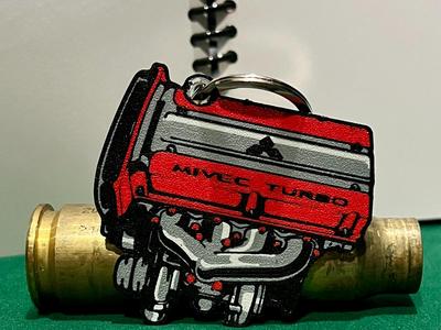 Mitsubishi 4G63T Keychain
