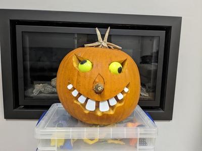 Funny Goofy Halloween Pumpkin Teeth Tooth
