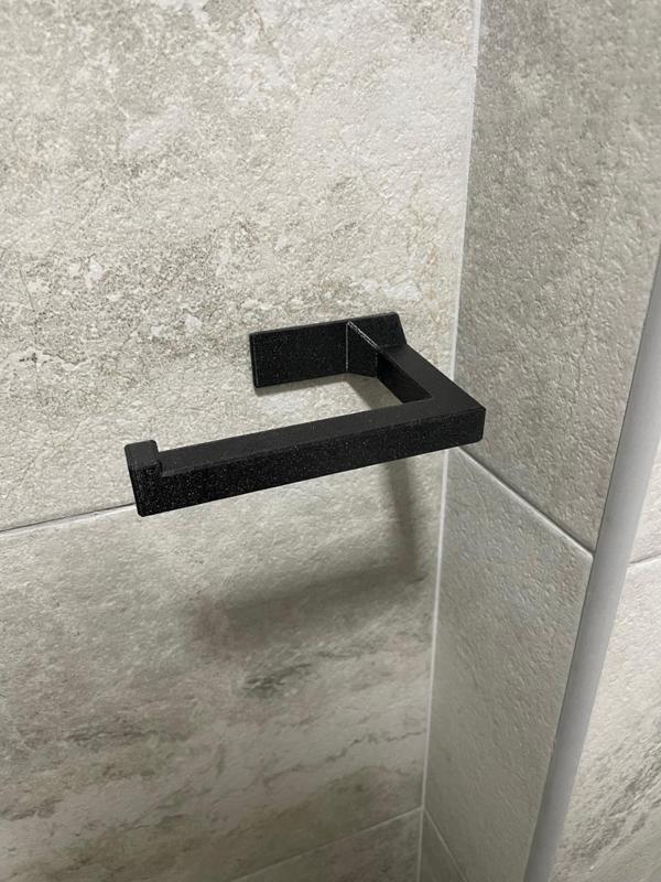 Minimal toilet paper holder