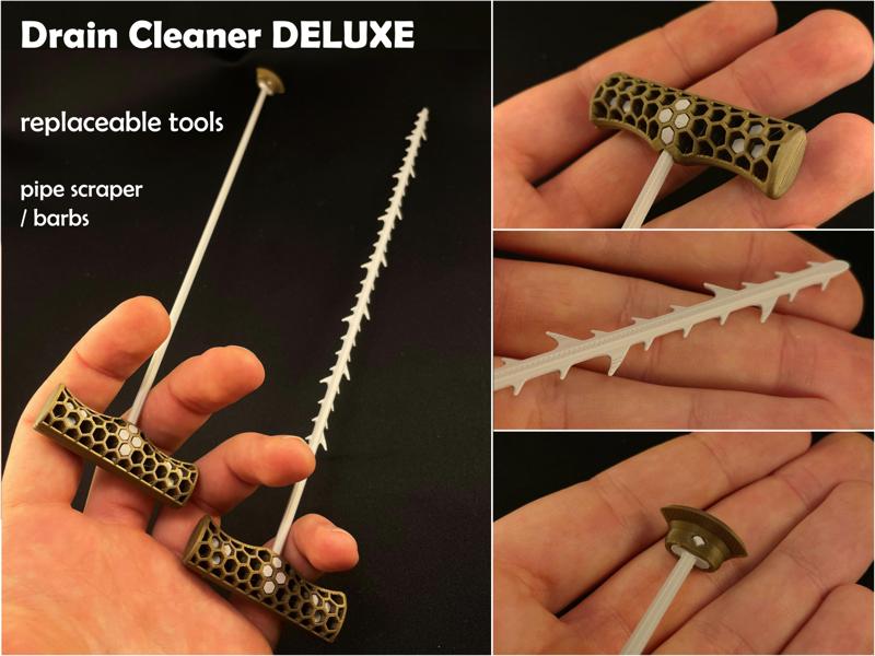 drain cleaner DELUXE | replacable cleaning tool