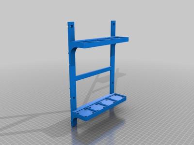 Gridfinity Wall Rack Double Height