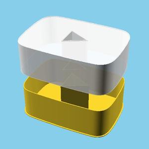 YouTube Logo, nestable box (v1)