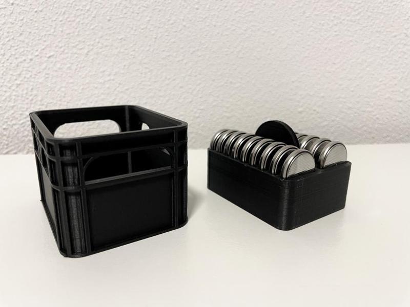 Beer Crate battery holder CR2032 (removable)