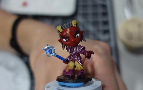 Chibi Tiefling Wizard
