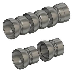 Dust extraction flextube parts