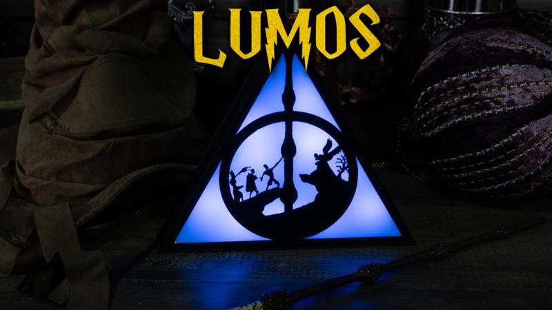 Harry Potter and the deathly hallows lamp
