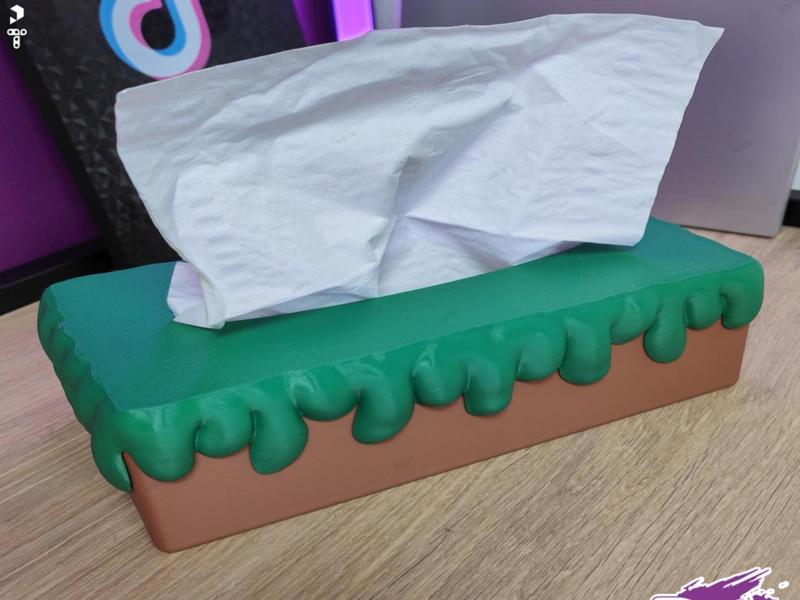 Dripping Tissue Box ( No Supports )