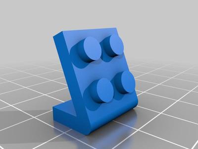 Angled Lego compatible SNOT Brick