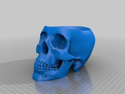 Basic halloween skull bowl