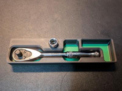 Universal 1/4 " Ratchet Holder ( Gridfinity )