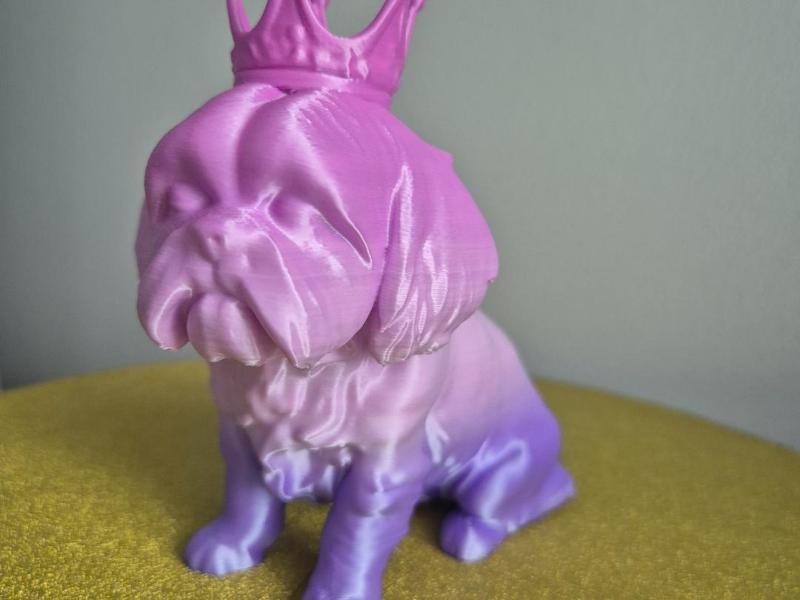 SHIH TZU FIGURE WITH CROWN