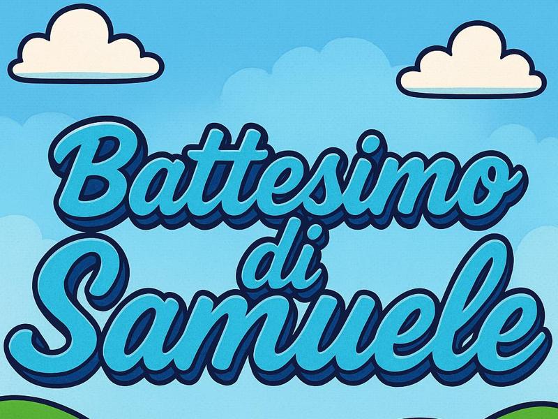 Samuele's Baptism Inscription