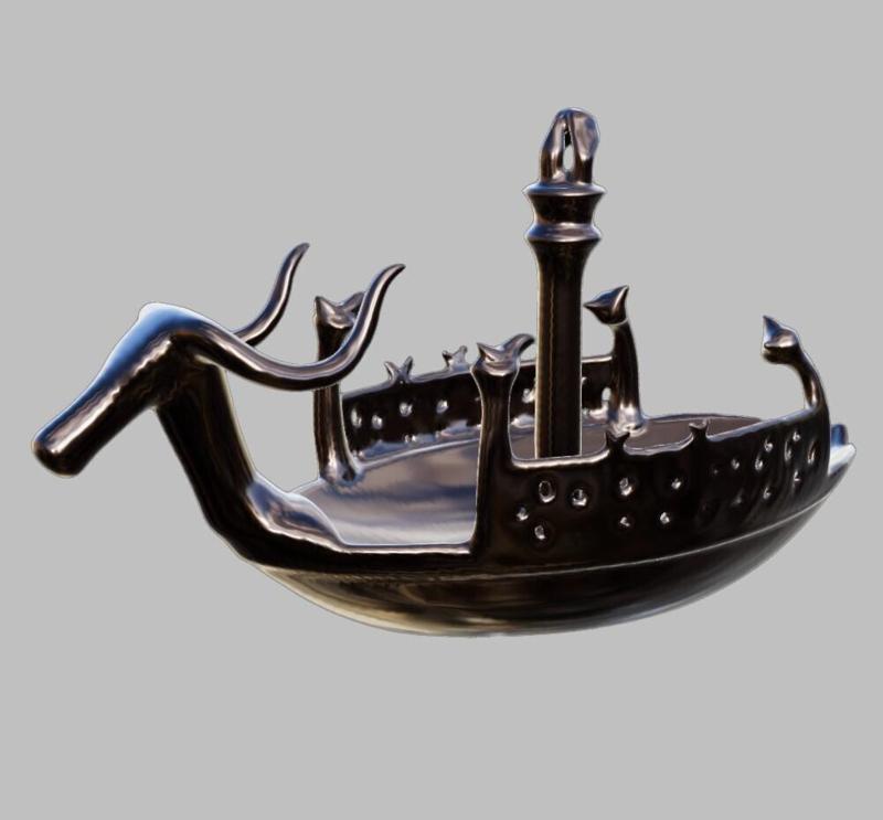 Nuragic votive shuttle (Bronze Age)