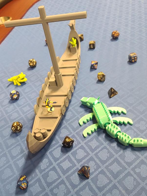 Tabletop Game Viking Dragon Boat