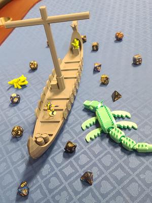 Tabletop Game Viking Dragon Boat