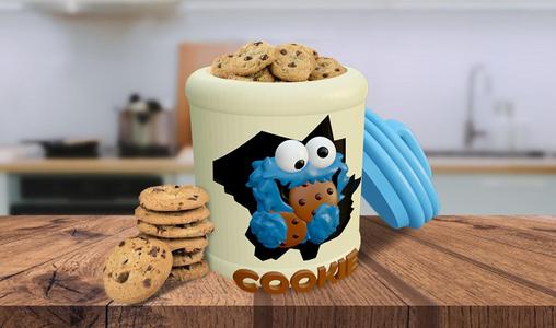 Cookie Monster Cookie Vase