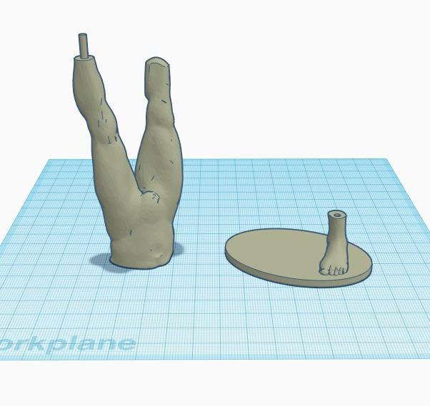 Transtibial (below-knee) limb loss/difference model for prosthetic component design