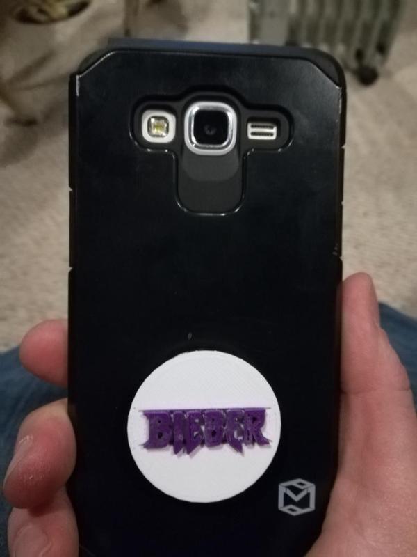 Bieber Pop Socket Cover