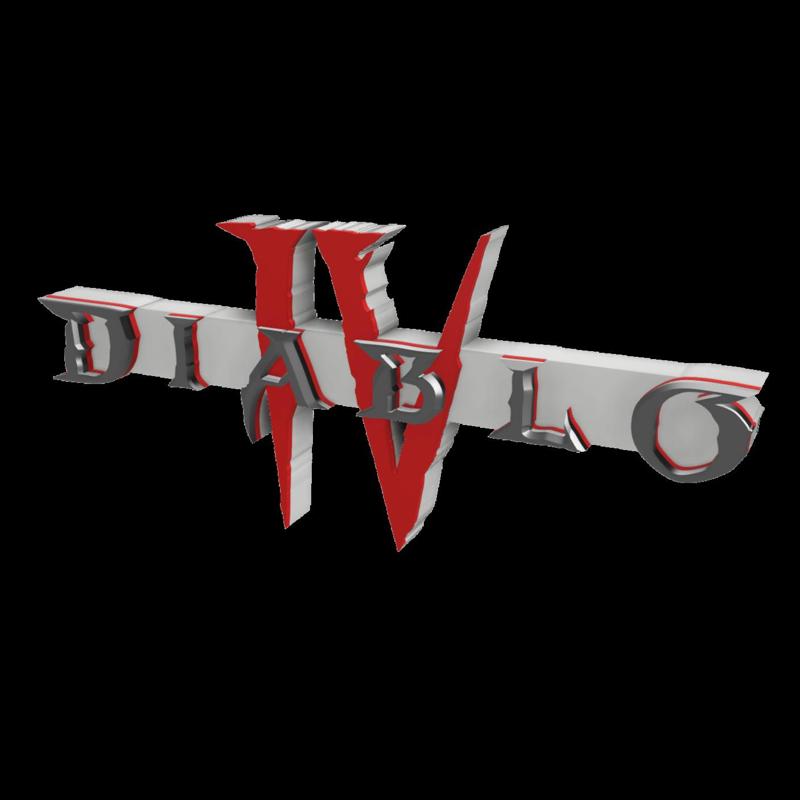 3D MULTICOLOR LOGO/SIGN - Diablo IV