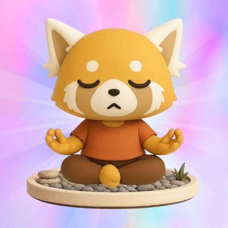 hello kitty candy meditation retsuko