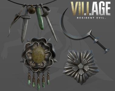 RESIDENT EVIL VILLAGE 3D MODEL DIMITRESCU DAUGHTER FULL SET 3D print model
