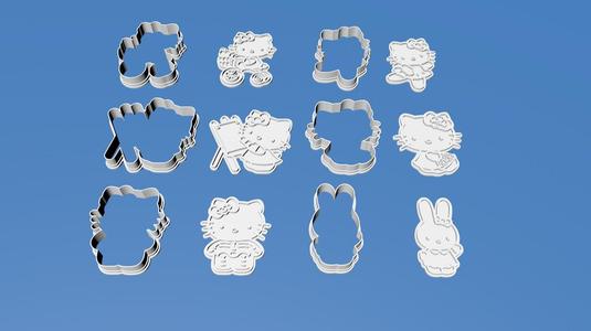 20 cookie cutter hello kitty