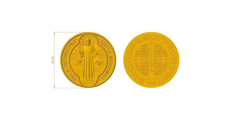 Saint Benedict - Sao Bento Pendant Pingente