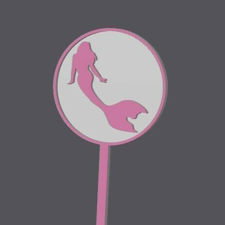 Barbie Mini Cake Topper - mermaid