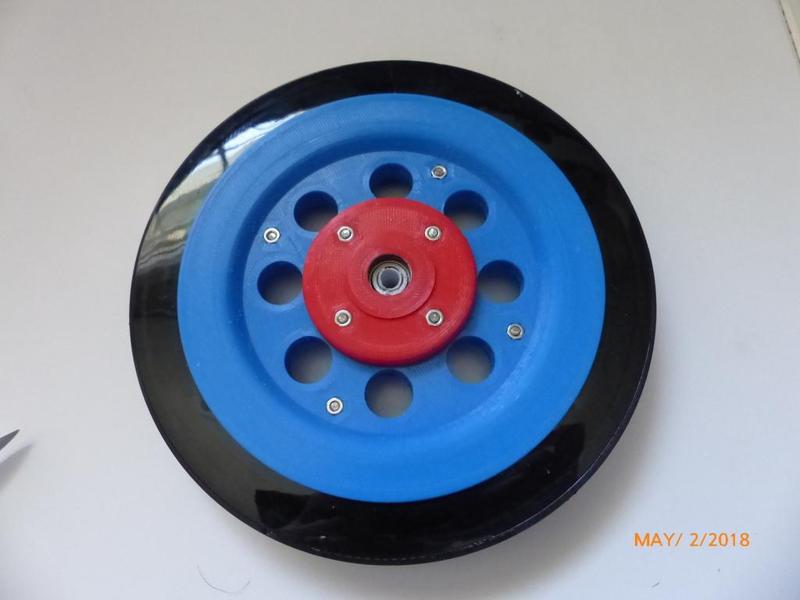 7" Wheel with two bearings