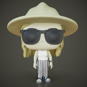 Girl with beach clothes