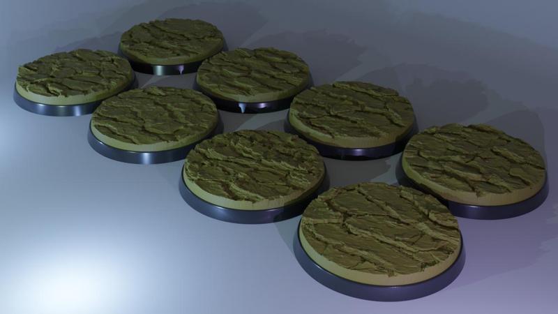 8x 50mm base dry sand (+toppers)