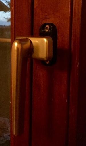 Window latch plastic part