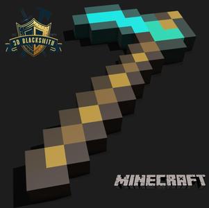Minecraft Diamond Hoe Prop ( 1/1 Scale )