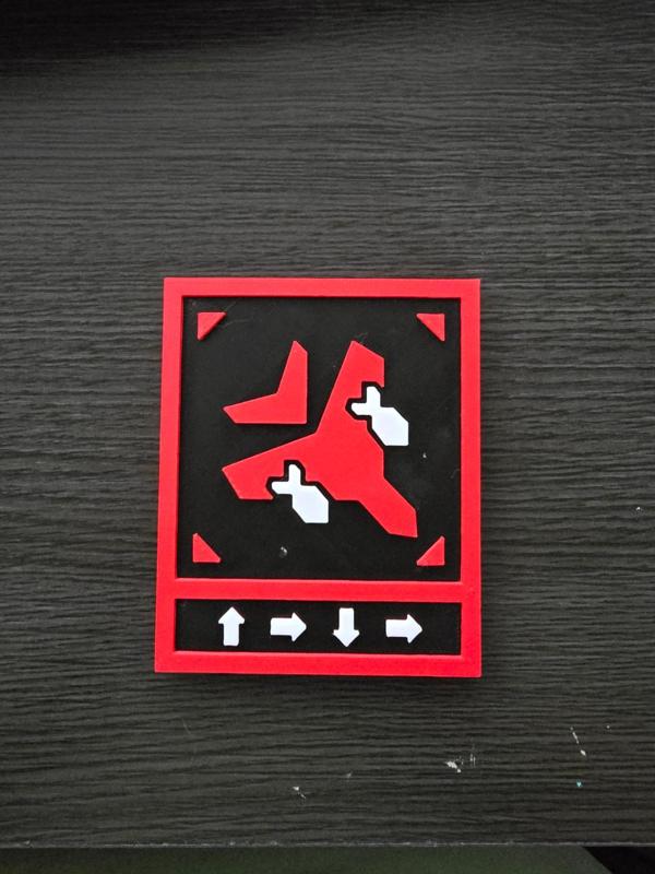 Magnetic Helldivers 2 Eagle Airstrike Plaque