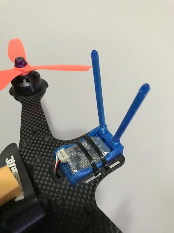 Antenna mount for FrSky XSR receiver