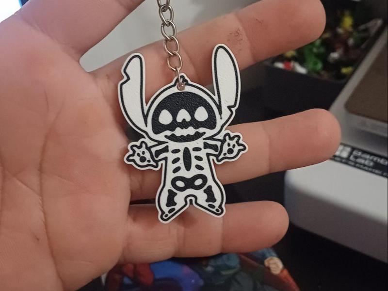 Stitch Electric Shock keychain