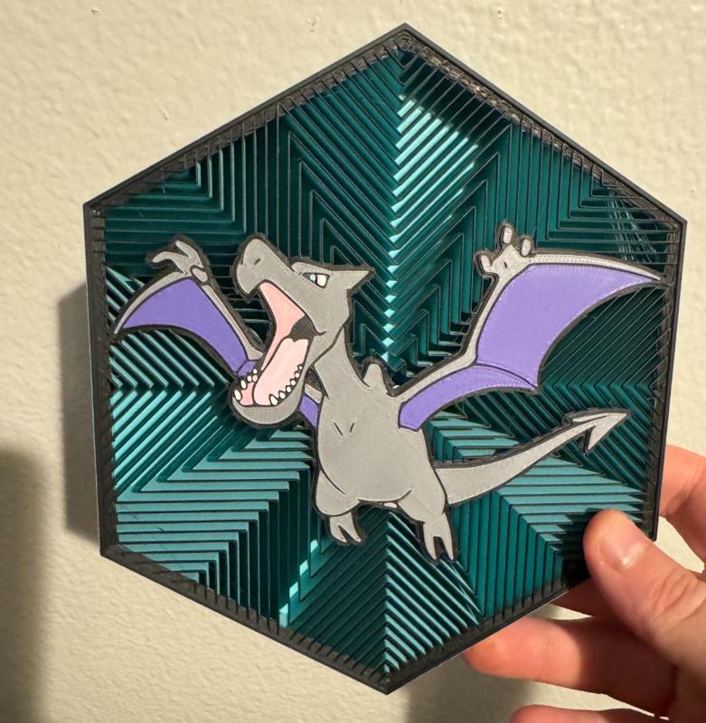 #142 Aerodactyl Hex Wall Art