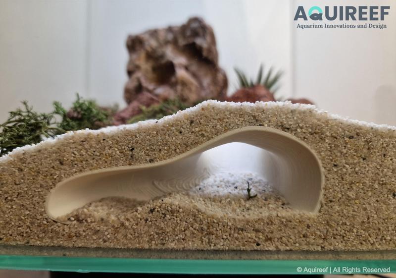 Terrarium and Aquarium Cave - Observation Tunnel STL File | 3D Printable Fish & Reptile Hide | Big Observation Pet Safe Hide and Rest zone